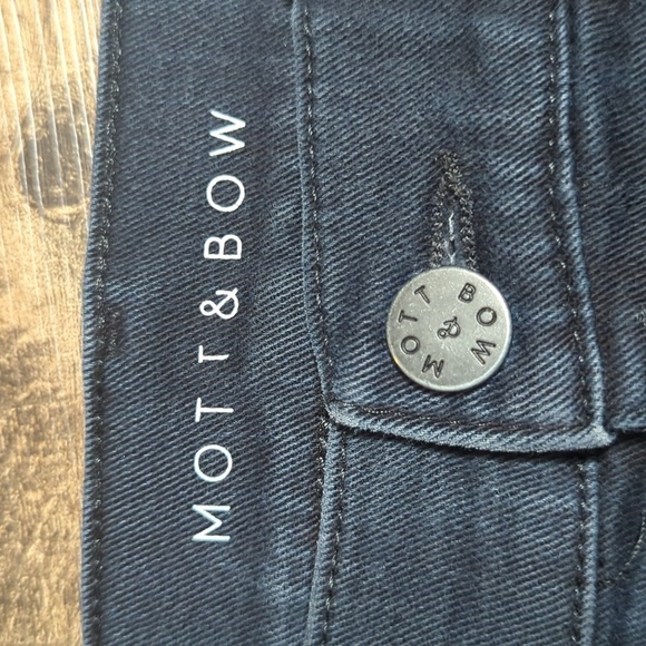 Mott & Bow Slim Jay Stretch Denim Black W30 L30 - Picture 3 of 9